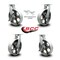 Service Caster 10 Inch Heavy Duty Semi Steel Cast Iron Caster Swivel Lock 2 Brakes SCC, 2PK SCC-KP92S1030-SSR-BSL-2-SLB-2 - alternate 4